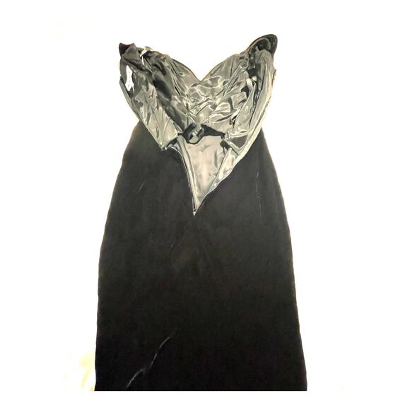 Vintage Zum Zum Womens Dress 7/8 Black Gold Lace Romantic Goth Dark Elegance EUC - Picture 7 of 8